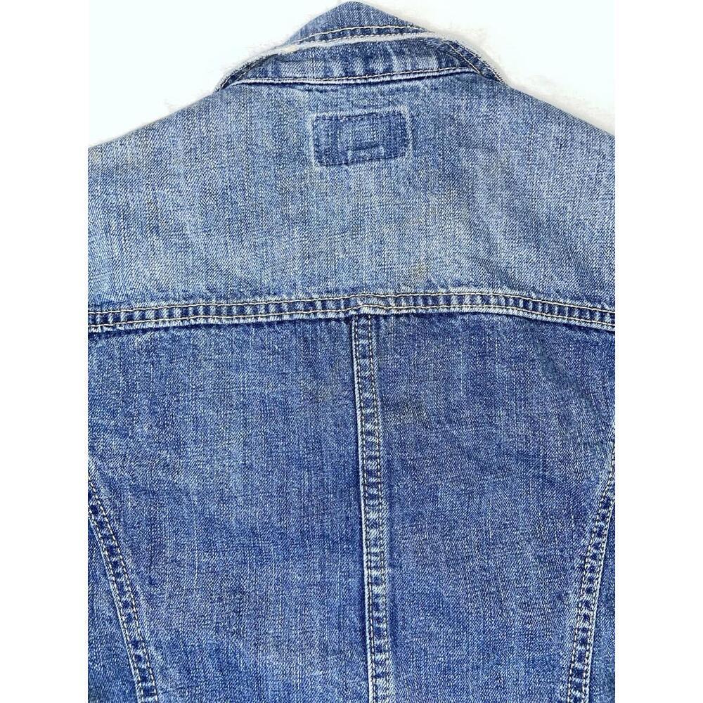 Levis San Francisco Denim Jacket Womens Size Small Petite Red Tab Retro 90s Y2k - Picture 8 of 8